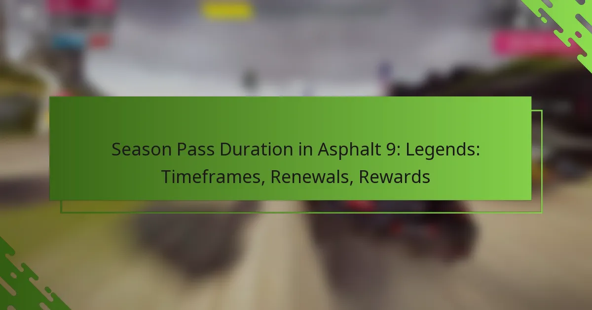 Season Pass Duration in Asphalt 9: Legends: Timeframes, Renewals, Rewards