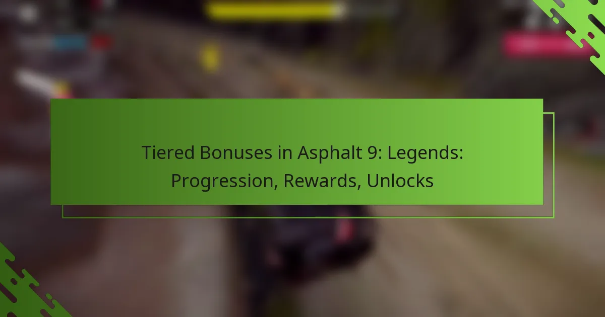 Tiered Bonuses in Asphalt 9: Legends: Progression, Rewards, Unlocks