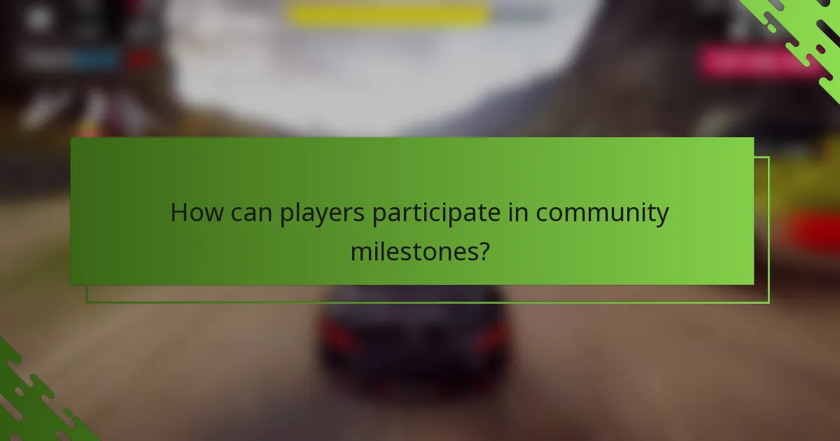 How can players participate in community milestones?