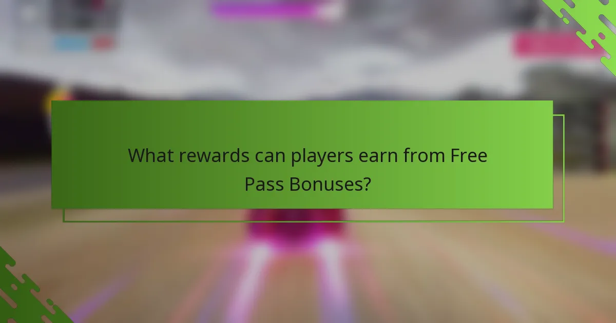 What rewards can players earn from Free Pass Bonuses?